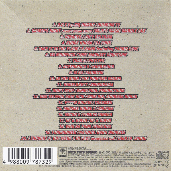 File:1996 - Takkyu Ishino - Mix Up Vol.1 (Back).jpg
