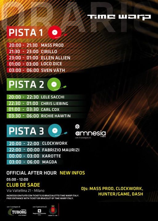 2011-10-01 - Time Warp, Milano, Timetable.jpg