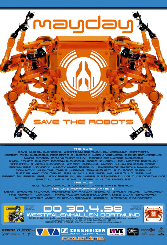 1998-04-30 - WestBam @ MayDay - Save The Robots | DJ sets
