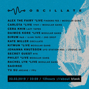 2019-03-23 - Yu Su @ Oscillate, About:Blank, Berlin (Oscil …