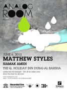 2013-06-08 - Matthew Styles @ Analog Room, The Q, Dubai