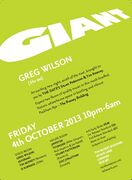 2013-10-04 - Greg Wilson @ Giant, Bussey Building, London
