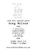 2012-04-01 - Greg Wilson @ One Deck Session, Electrik, Man …