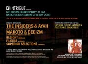 2009-05-03 - The Insiders & Ayah @ Intrigue, Lab, Bristol