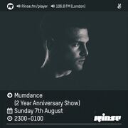 2016-08-07 - Mumdance - Rinse FM