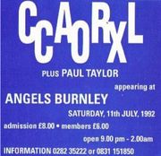 1992-07-11 - Paul Taylor, Carl Cox @ Vision, Angels, Burnley