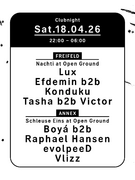 2026-04-18 - Tasha b2b Victor @ Clubnight, Open Ground, Wu …