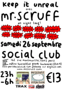 2009-09-26 - Mr. Scruff @ Keep It Unreal, Social Club, Paris