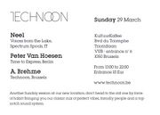 2019-01-20 - A. Brehme @ Technoon, Kultuur Kaffee, Belgium
