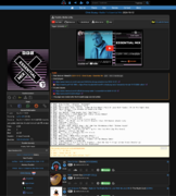 Tracklist page with toolkit for various player sites and copy-ready tracklist [7]