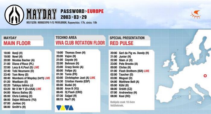 2003-03-29 - MayDay - Password Europe, Budapest, Lineup.jpg