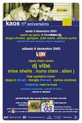 2003-12-06 - DJ Vibe @ Kaos 11º Aniversário, Kadoc Disco, …