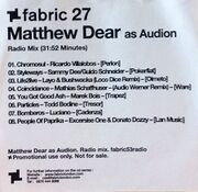 2006 - Audion - fabric 27 Radio Mix