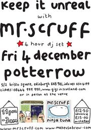 Thumbnail for File:2009-12-04 - Mr. Scruff @ Potterrow.jpg