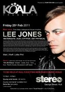 2011-02-25 - Lee Jones @ Koala, Stereo Club, Hull, UK