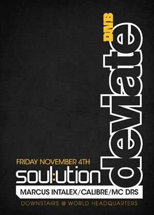 2011-11-04 - Deviate Soulution, World Headquarters, Newcastle - Front.jpg