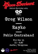 2011-11-11 - Greg Wilson @ Audio, Brighton