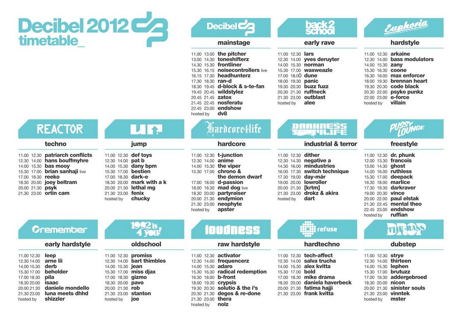 2012-08-18 - Decibel Outdoor, Timetable.jpg