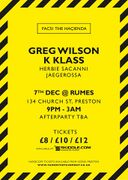 2013-12-07 - Greg Wilson @ FAC 51 The Haçienda, Rumes Bar …