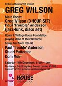 2013-12-14 - Greg Wilson @ The Garage, London