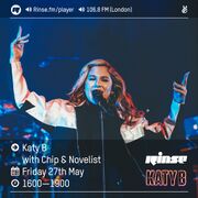 2016-05-27 - Katy B, Chip, Novelist - Rinse FM
