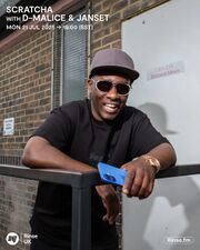 Thumbnail for File:2025-07-21 - Scratcha, D-Malice, Janset - Rinse FM.jpg