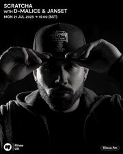 Thumbnail for File:2025-07-21 - Scratcha, D-Malice, Janset - Rinse FM -2.jpg