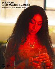 Thumbnail for File:2025-07-21 - Scratcha, D-Malice, Janset - Rinse FM -3.jpg